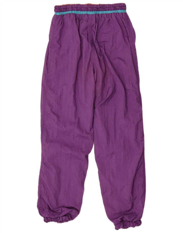 Vintage Herren-Trainingshose, klein, lila, Polyamid