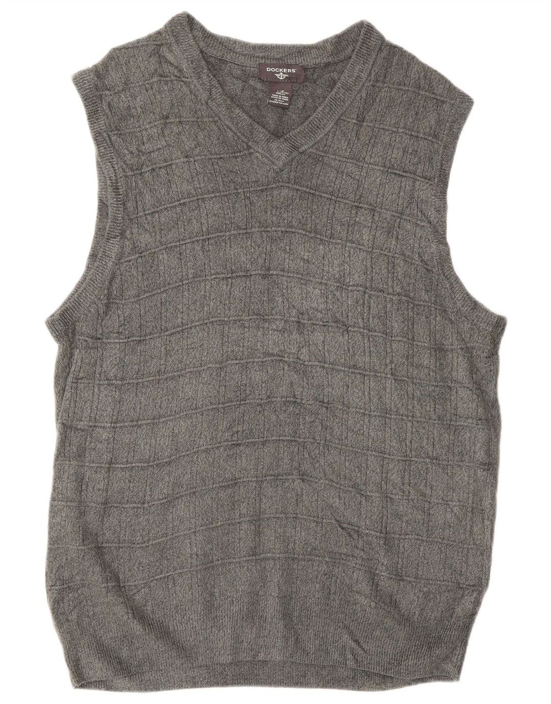 Dockers Herren-Tanktop, groß, grau geflecktes Acryl