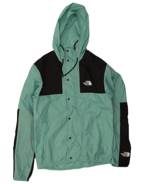 The North Face Herren-Regenjacke mit Kapuze, UK 36, klein, Türkis, Farbblock