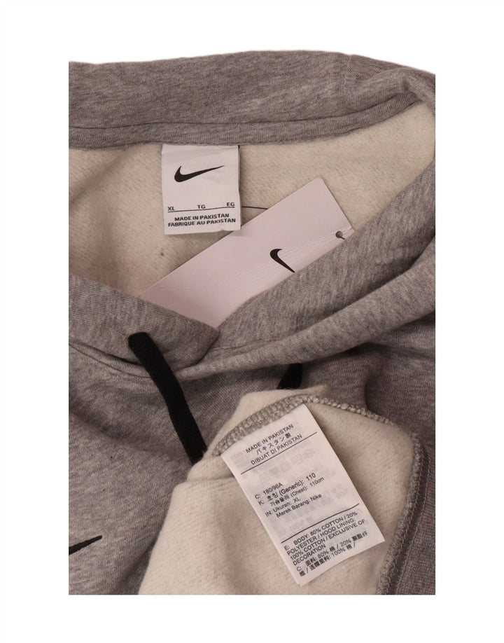 Nike Herren Hoodie Pullover XL Grau Baumwolle