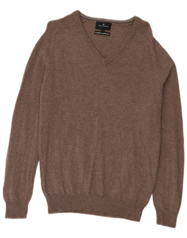 Marks & Spencer Herren Blue Harbour Pullover mit V-Ausschnitt, Größe S, Grau