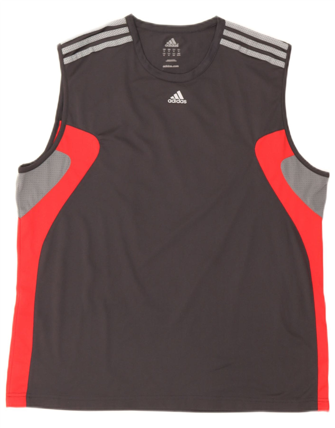 Adidas Herren Climacool Weste Top XL Grau Colourblock Polyester