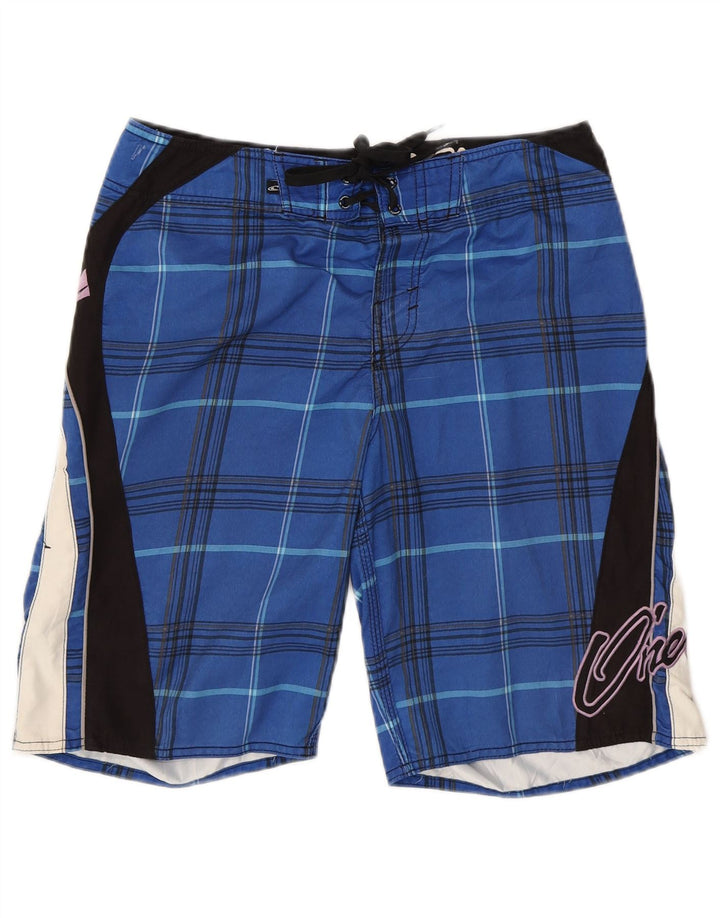 O'Neill Herren-Badeshorts mit Grafik, mittelblau kariert
