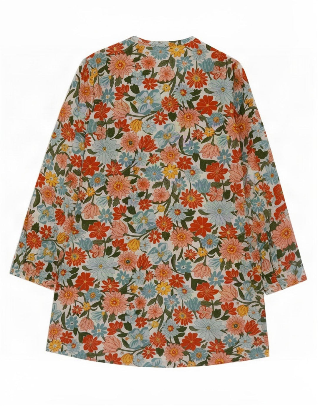 Seasalt Cornwall Damen Tunikakleid UK 14 Großes mehrfarbiges Blumenmuster