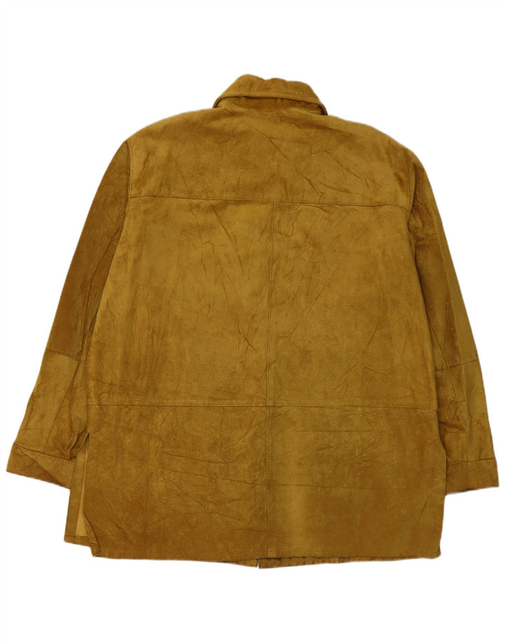 Vintage Damen Wildlederjacke IT 48 XL Khaki