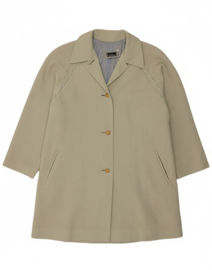 LUISA SPAGNOLI Womens Oversized Overcoat UK 14 Medium Grey