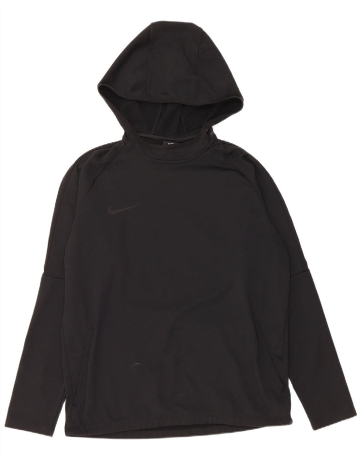 Nike Herren Dri Fit Kapuzenpullover Mittelschwarzes Polyester