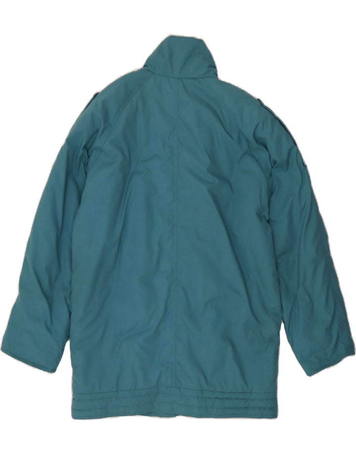 MARCEL CLAIR Womens Military Oversized Padded Coat EU 38 Medium Blue Vintage Marcel Clair and Second-Hand Marcel Clair from Messina Hembry 