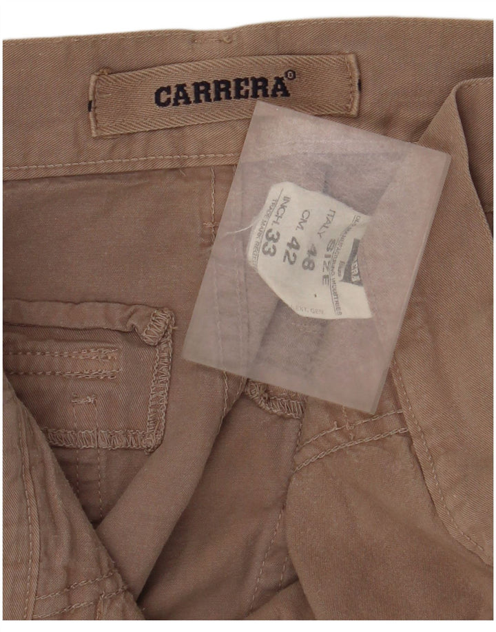 Carrera Herren gerade Cargohose IT 48 Medium W30 L34 Beige Baumwolle