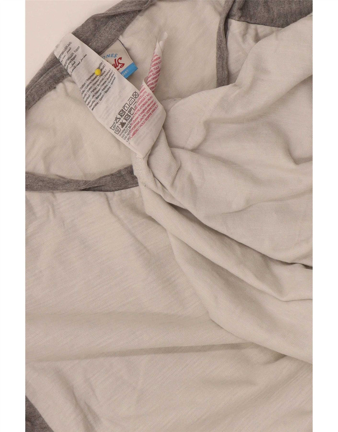 Jack & Jones Herren-T-Shirt-Oberteil, groß, weiße Farbblock-Baumwolle