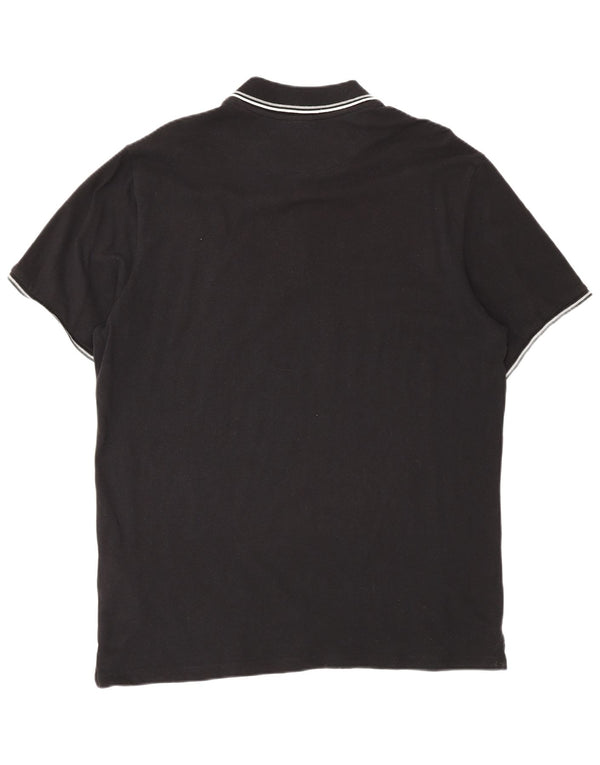 Champion Herren Poloshirt XL Schwarz Baumwolle