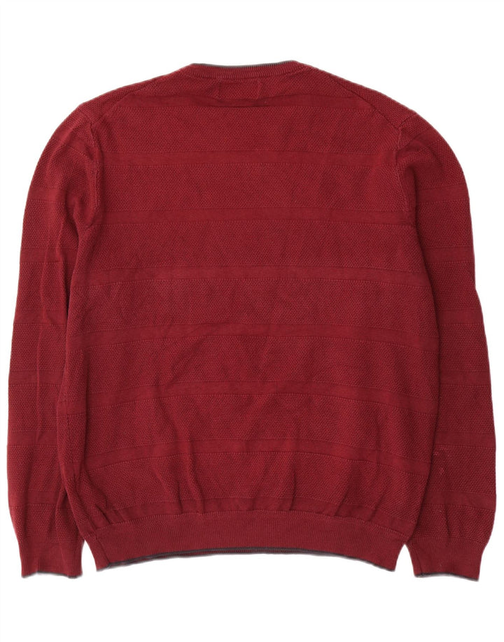 Marks & Spencer Herren-Pullover „Harbor“ mit Rundhalsausschnitt, Blau, Größe L, Kastanienbraun