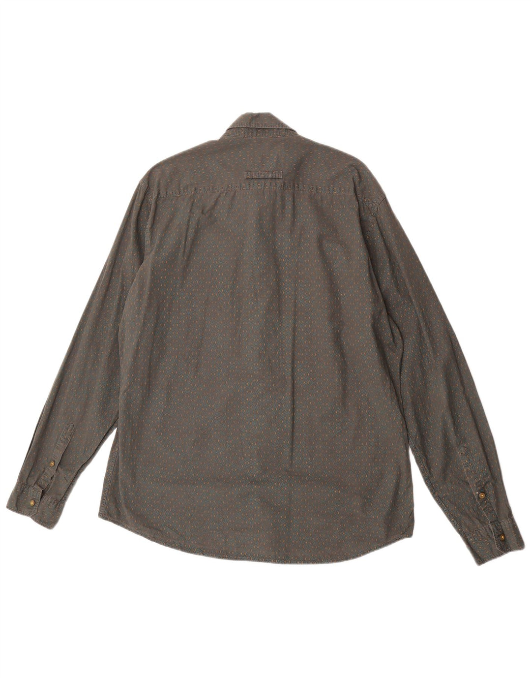 Camel Active Herren-Hemd mit moderner Passform, große graue geometrische Baumwolle