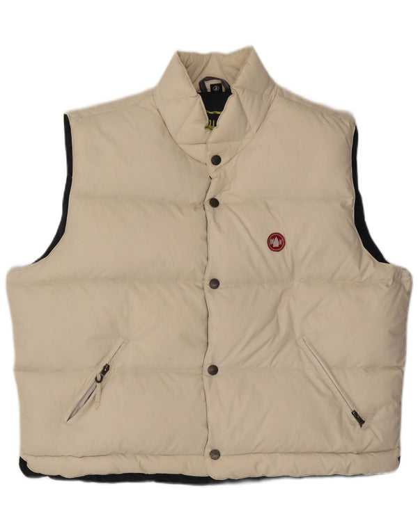 Murphy & Nye Herren Wattierte Weste UK 44 2XL Off White Polyamid