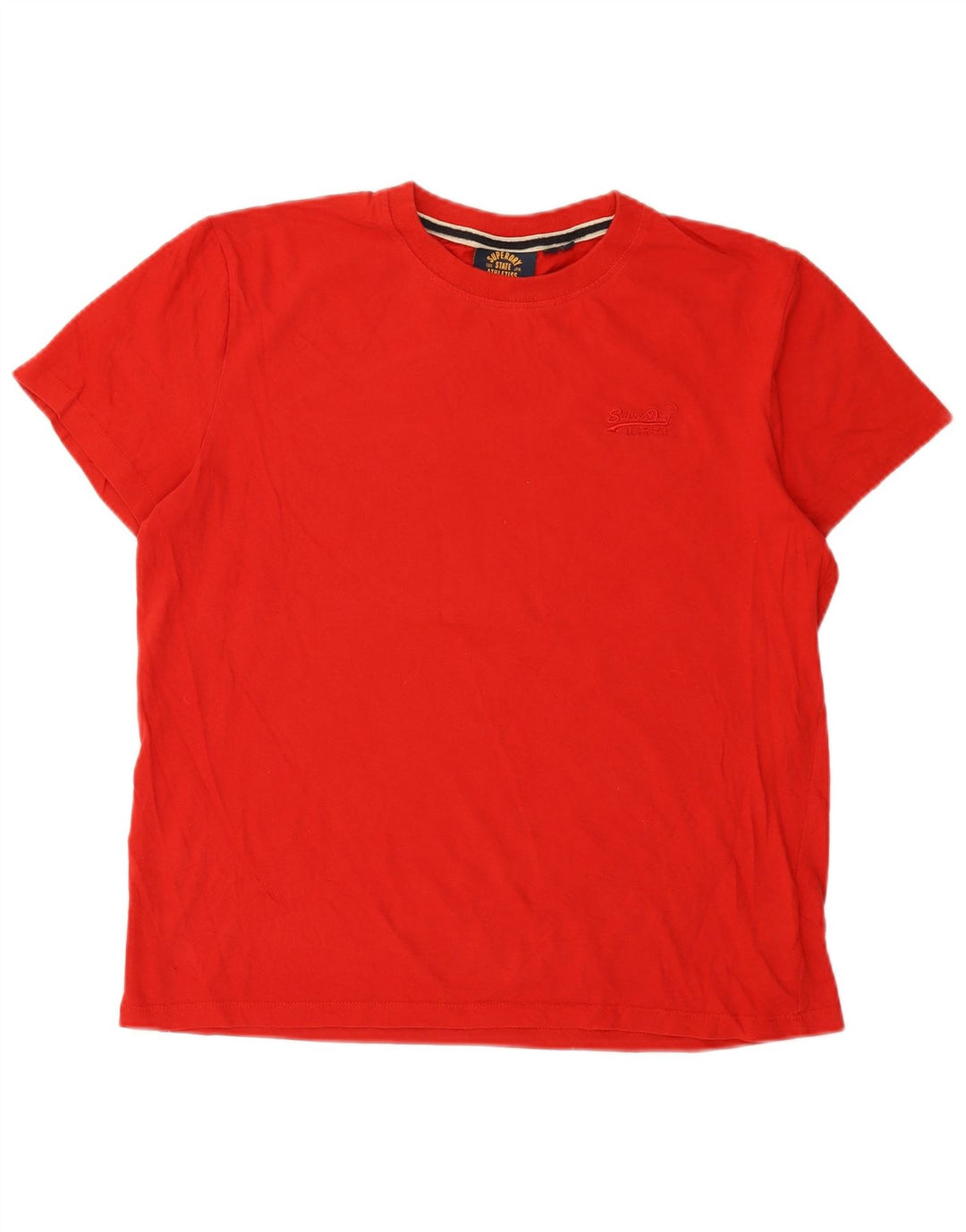 Superdry Herren T-Shirt Top XL aus roter Baumwolle