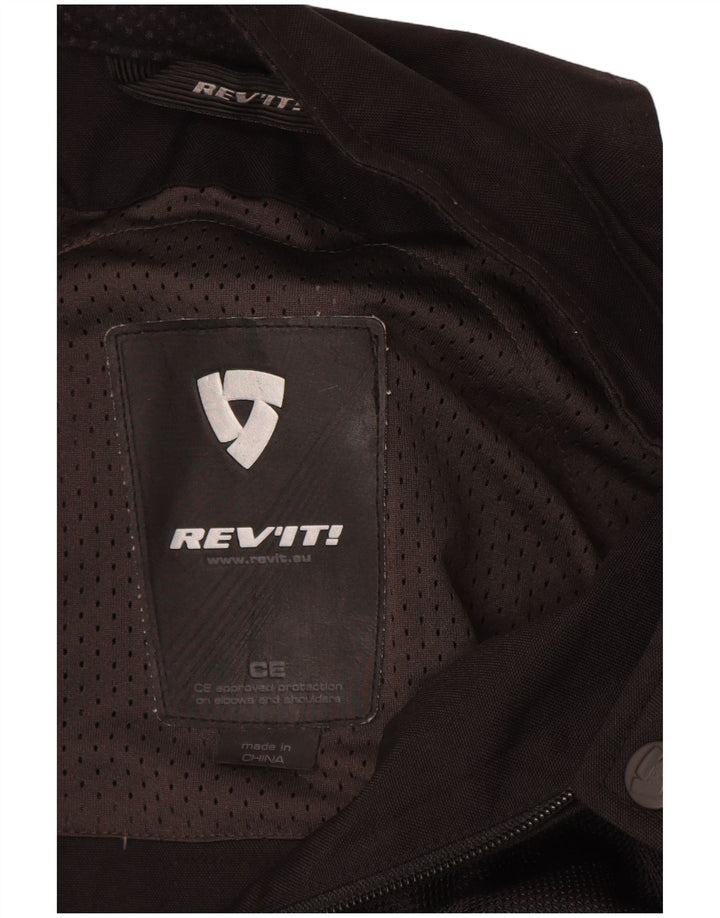 Revit Herren Motorstyle Graphic Racer Jacke UK 36 Small Schwarz Polyamid