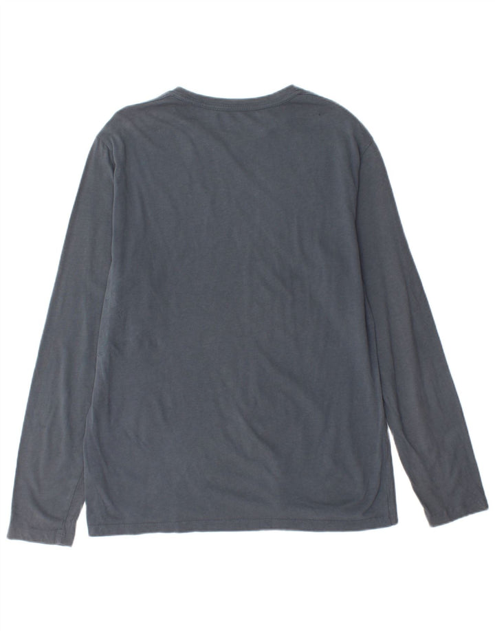ALL SAINTS Herren-Top, langärmelig, groß, graue Baumwolle