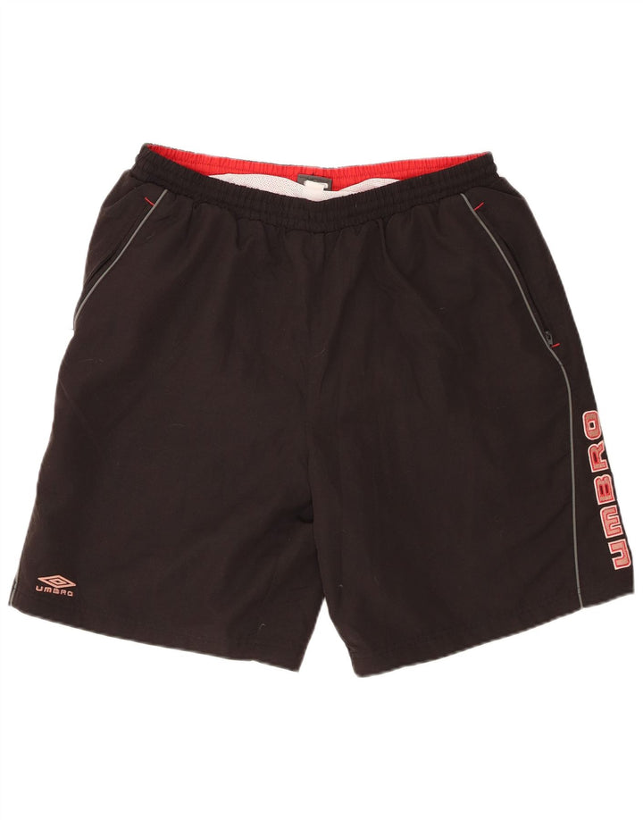 Umbro Herren Graphic Sport Shorts XL Schwarz Polyester
