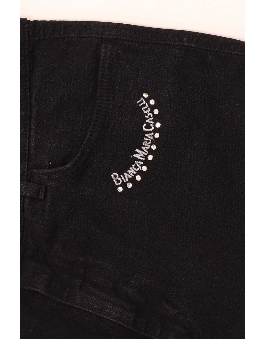 Bianca Maria Caselli Damen Straight Jeans W28 L31 Schwarz