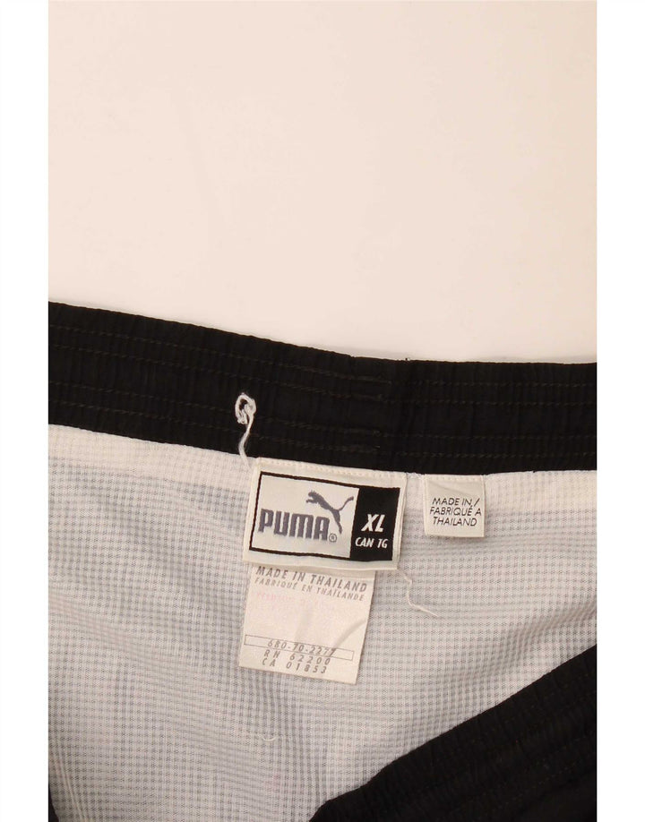 Puma Herren Sport Shorts XL Schwarz Colourblock Polyester