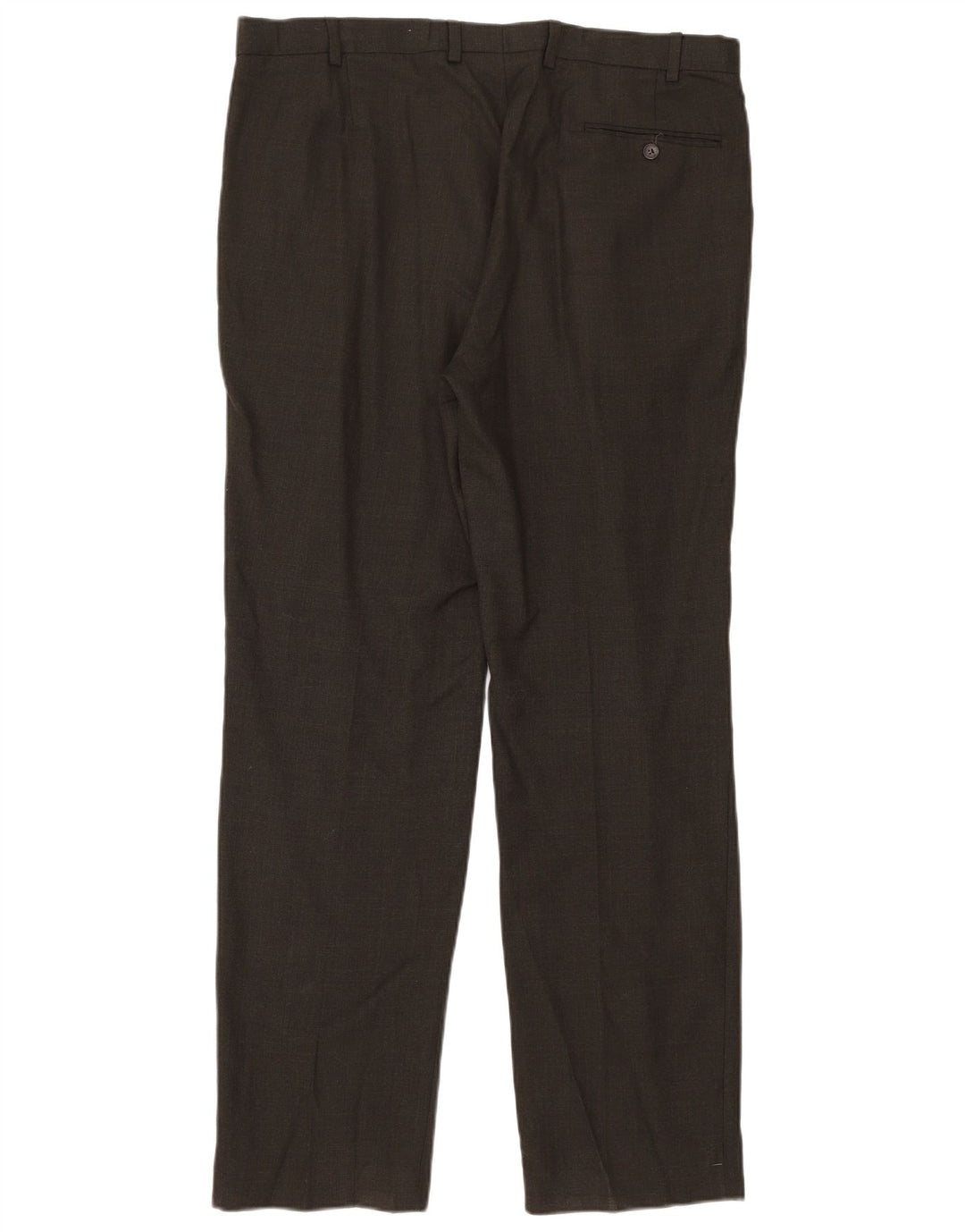 Gerade Herren-Anzughose von Marks & Spencer, W38, L33, braune Wolle