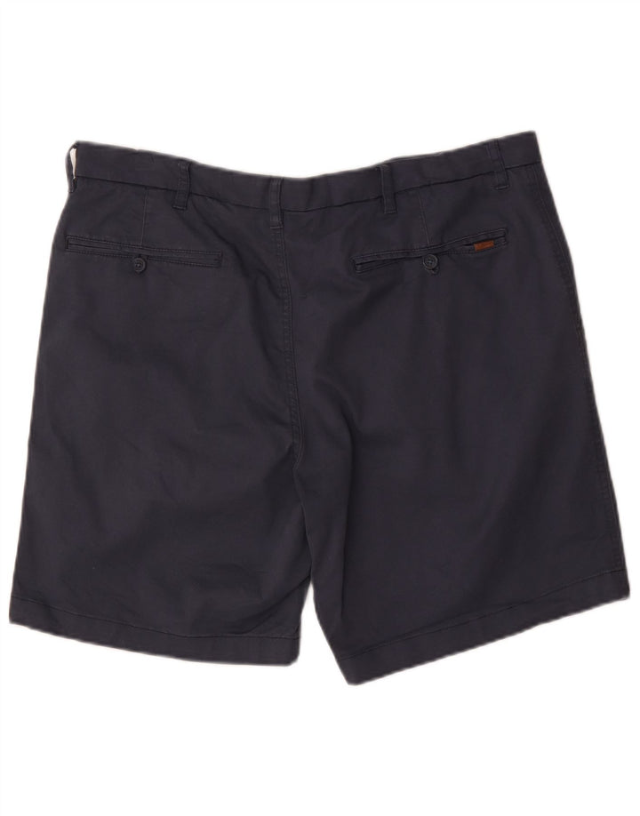 Chaps Herren Stretch Chino Shorts W38 XL Marineblau Baumwolle