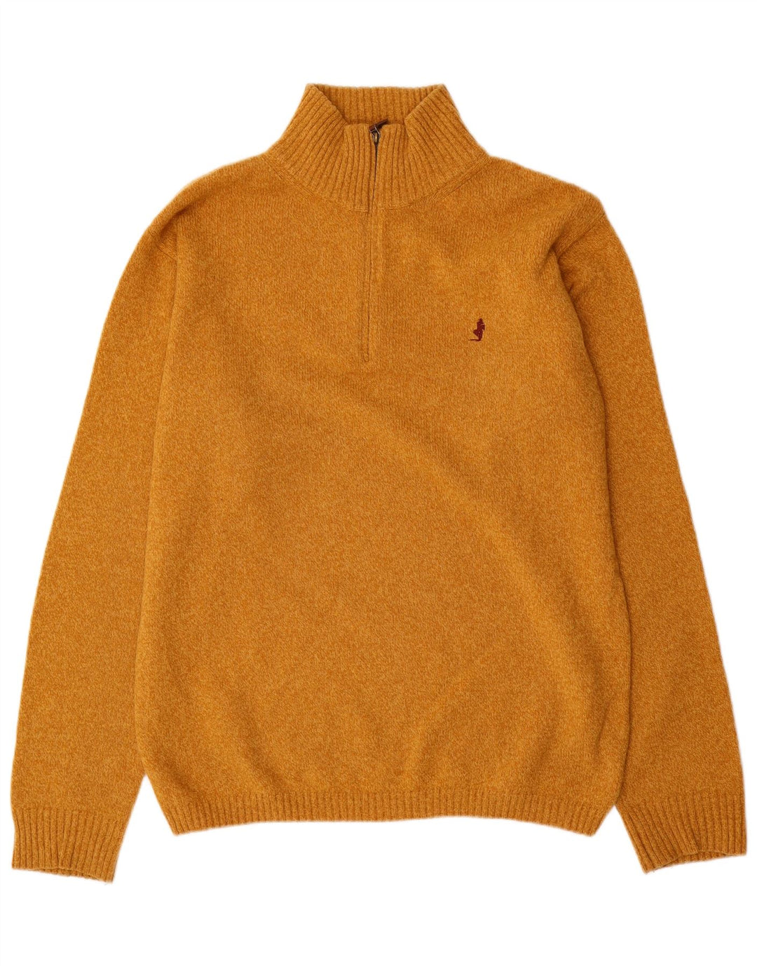 MARLBORO CLASSICS Herren-Pullover mit Reißverschluss, XL, braune Wolle