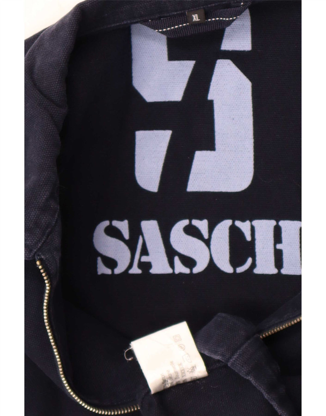 Sasch Herren Bomberjacke UK 42 XL Marineblau Baumwolle