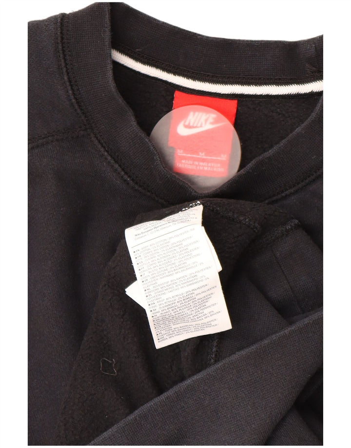 NIKE Herren-Sweatshirt-Pullover, mittelschwarz, Baumwolle