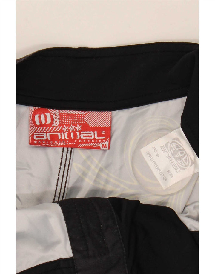Animal Herren-Badeshorts mit Grafik, Mittelschwarz, Blumenmuster, Polyester