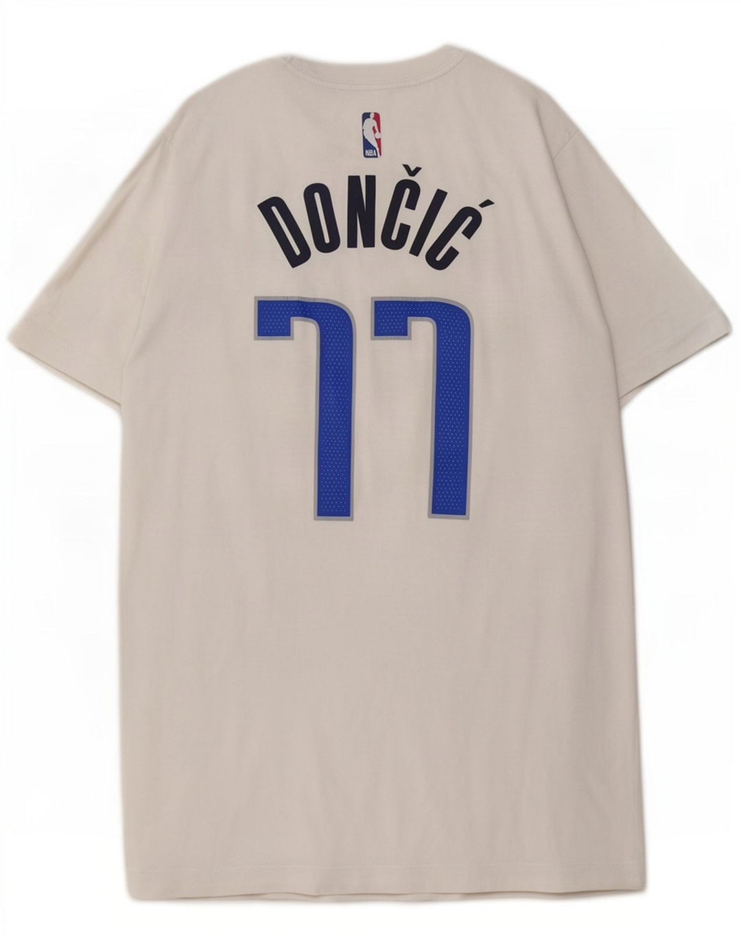 Nike Herren Dallas Mavericks Grafik-T-Shirt aus mittelweißer Baumwolle
