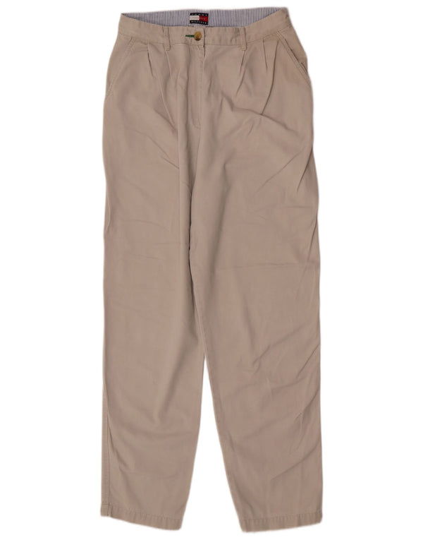 Tommy Hilfiger Damen-Chinohose mit hoher Taille, Größe 10, Größe W28, L32, Beige