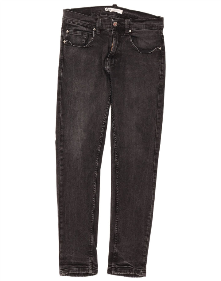 Zara Herren Slim Jeans EU 40 Medium W31 L30 Schwarze Baumwolle