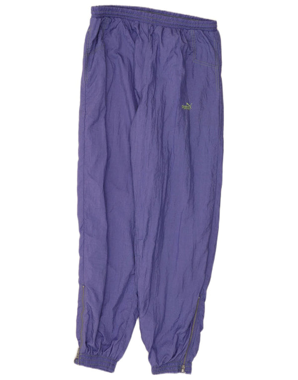 Puma Damen Trainingshose Jogger UK 14 Medium Lila Nylon