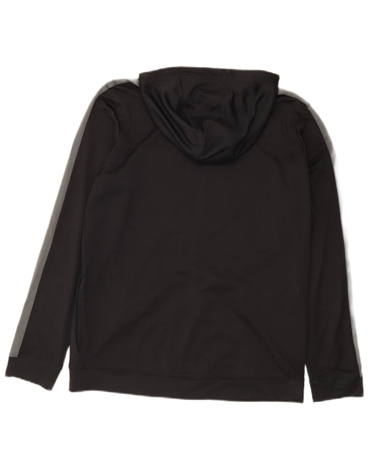 Under Armour Herren-Kapuzenpullover mit Reißverschluss, mittelschwarz, Farbblock-Polyester