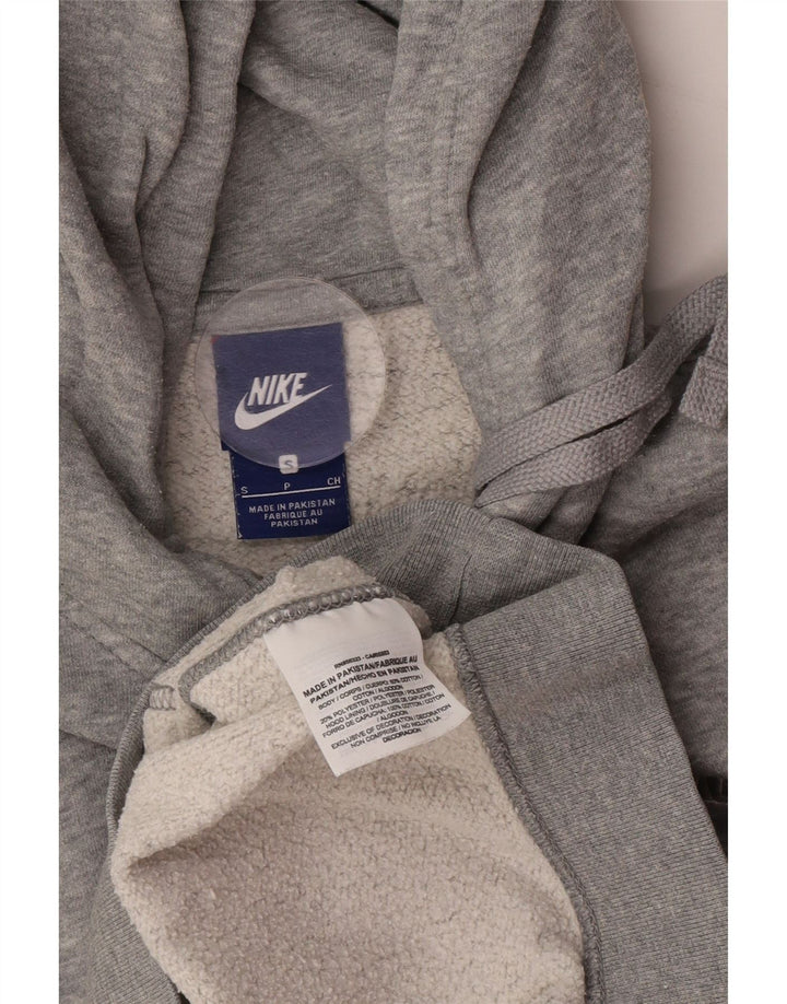 NIKE Herren-Kapuzenpullover, klein, grau gefleckte Baumwolle