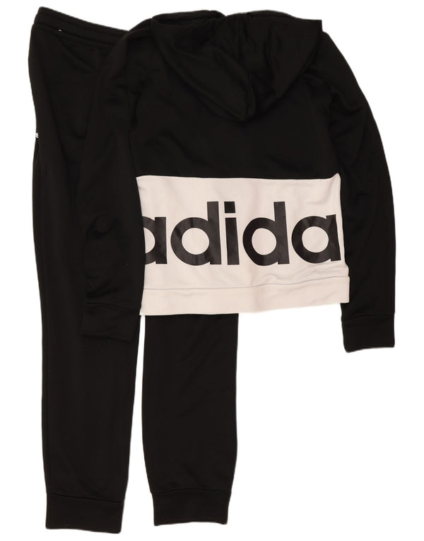 Adidas Damen Graphic Full Trainingsanzug UK 12/14 Medium Schwarz Colourblock