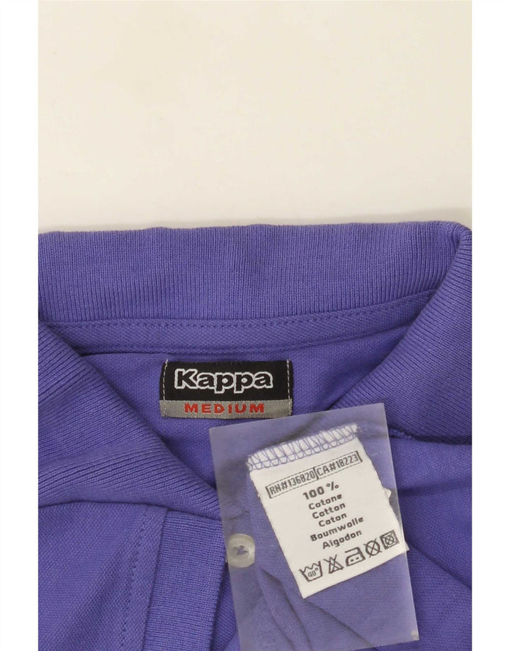 Kappa Damen Poloshirt UK 12 Medium Lila Baumwolle