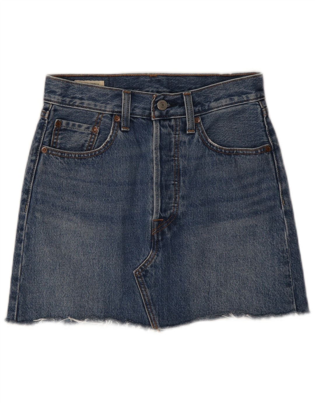 Levi's Damen Jeansrock W24 XS Blaue Baumwolle
