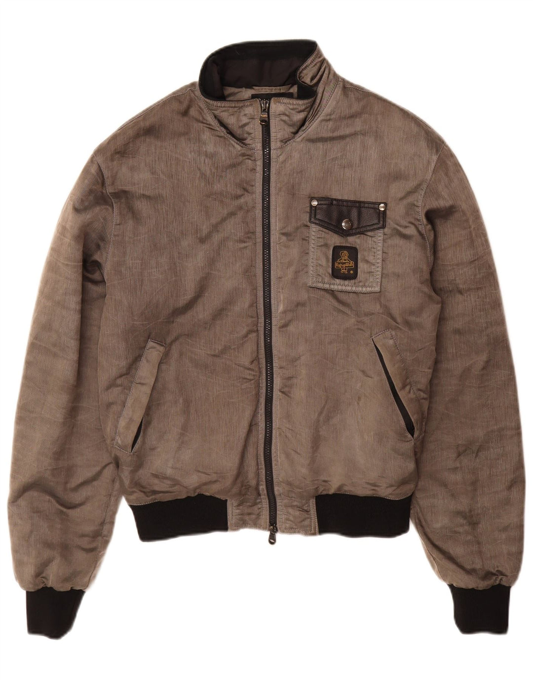 Refrigiwear Herren Bomberjacke UK 38 Mittelgraues Polyamid