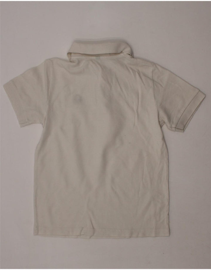 BENETTON Boys Polo Shirt 9-10 Years White Vintage Benetton and Second-Hand Benetton from Messina Hembry 