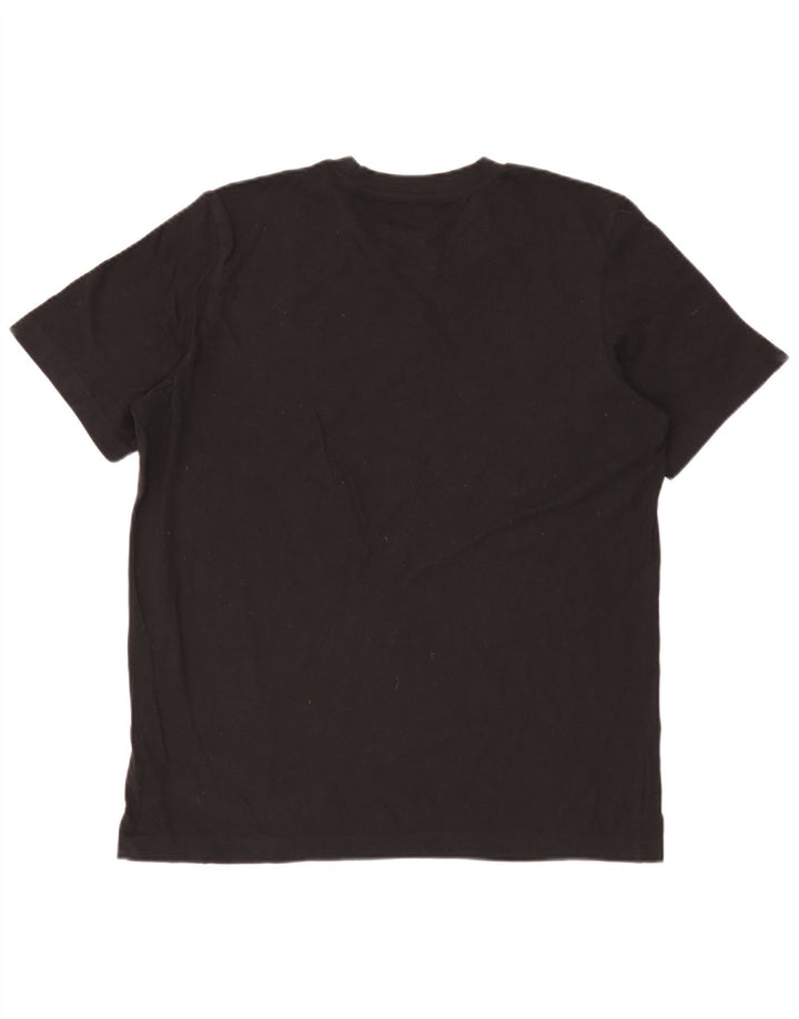 Adidas Herren Grafik T-Shirt Top Large Schwarz Baumwolle