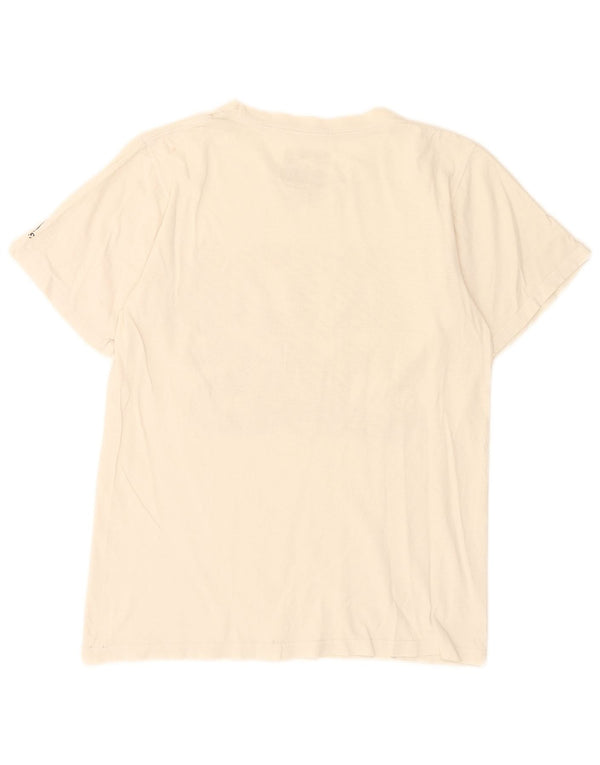 Adidas Mens Graphic T-Shirt Top Small White Cotton