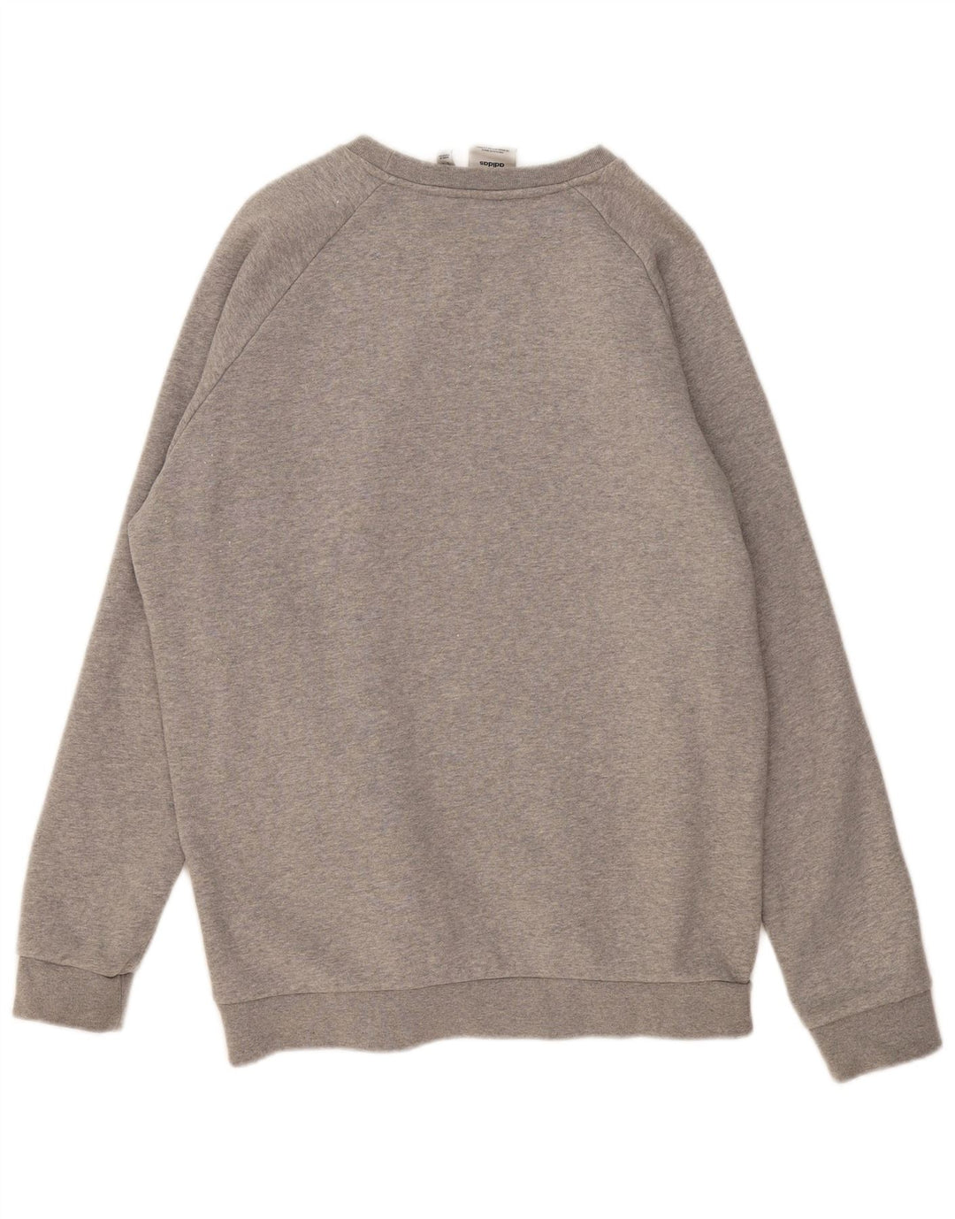 ADIDAS Herren-Sweatshirt-Pullover, große grau gefleckte Baumwolle