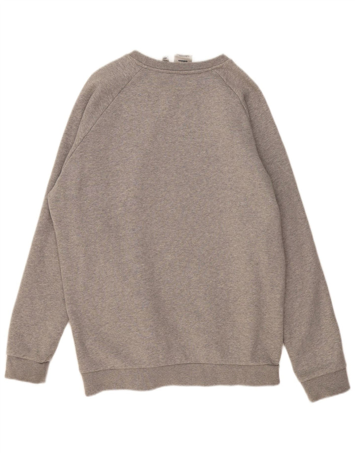 ADIDAS Herren-Sweatshirt-Pullover, große grau gefleckte Baumwolle