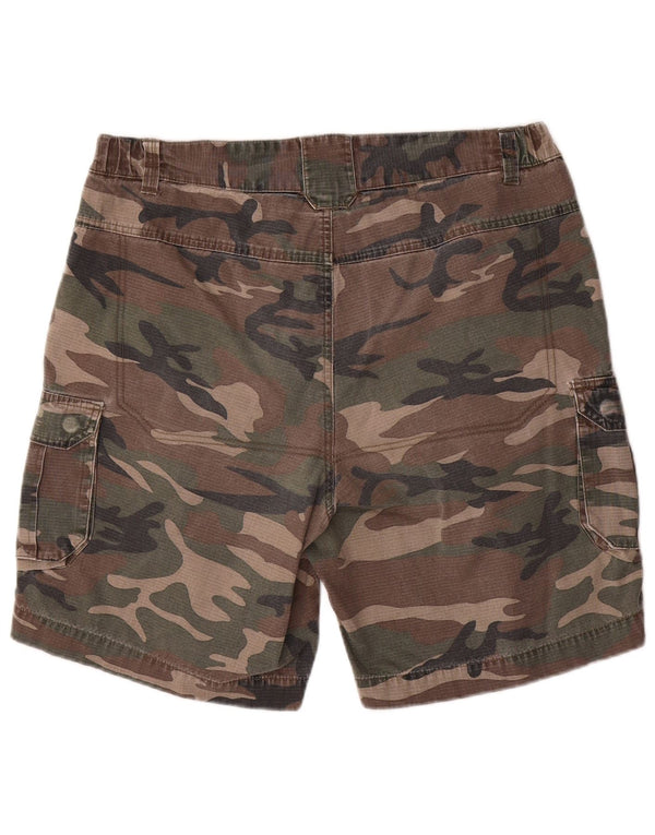 SOLOGNAC Herren Cargo-Shorts, Größe L, W36, Khaki, Camouflage, Baumwolle