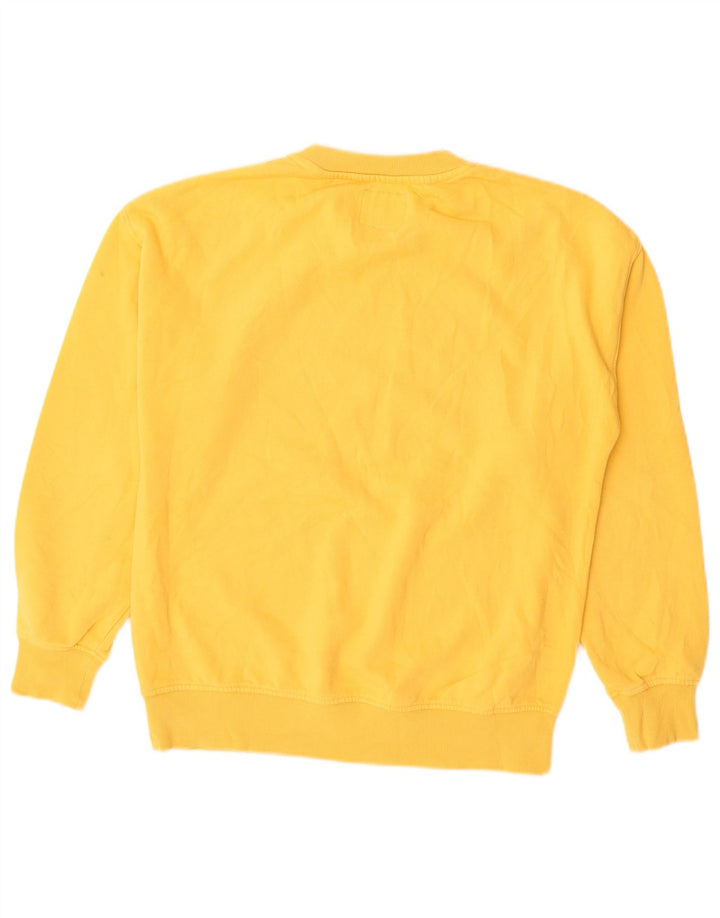 Zara Jungen-Sweatshirt mit Grafik, 11–12 Jahre, gelbe Baumwolle