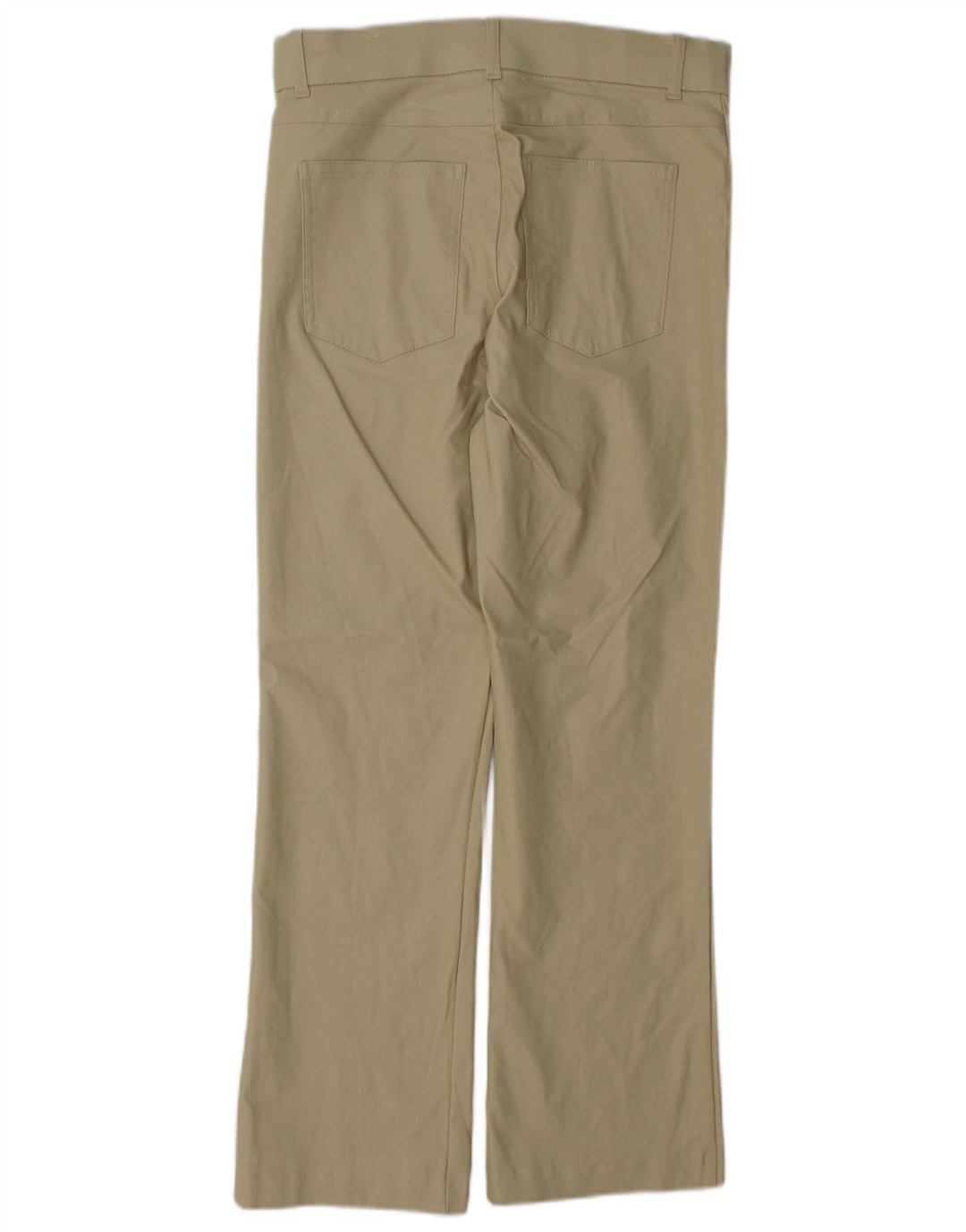 Zara Damen Bootcut-Freizeithose, groß, W30, L27, beige Viskose