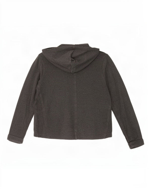 Champion Womens Heritage Fit Zip Hoodie Pullover UK 10 Small Grau Baumwolle
