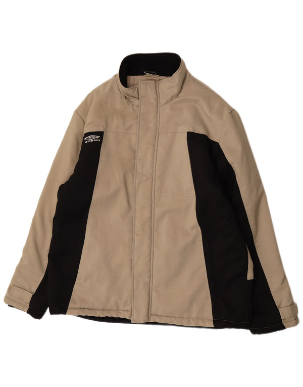 Umbro Damen Windjacke UK 44 2XL Beige Colourblock Nylon